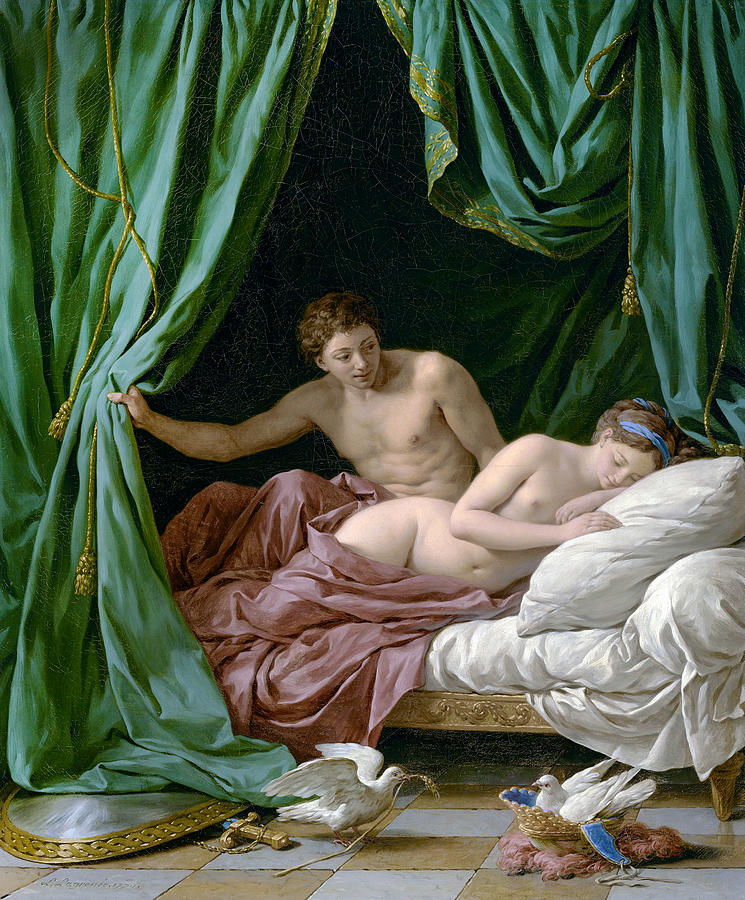 Mars and Venus, Allegory of Peace, 1770 Painting by Louis Jean Francois Lagrenee