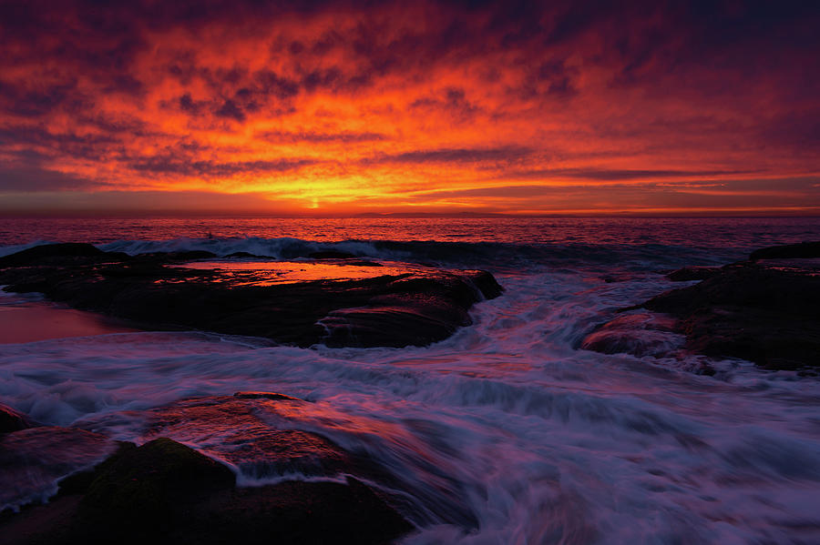 Laguna Beach Landscape Sunset Photograph by Kyle Hanson