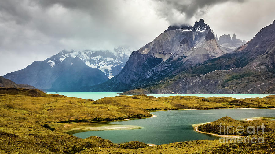 Laguna Larga, Lago Nordernskjoeld, Cuernos del Paine, Torres del Paine, Chile Photograph by Lyl Dil Creations