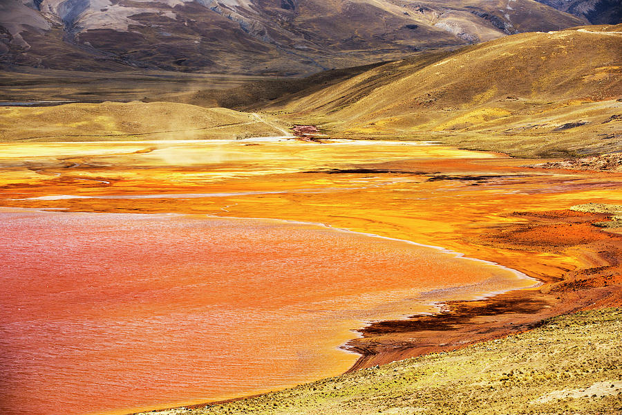 Laguna Miluni A Reservoir Fed By Glacial Melt Water, Bolivia Photograph ...