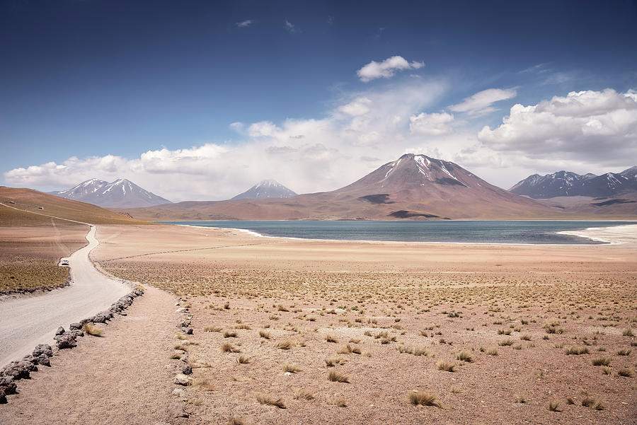 Laguna Miscanti And Miiques, "altiplano" Plateau, Atacama Desert, Antofagasta Region, Chile, South America Photograph by Gnther Bayerl