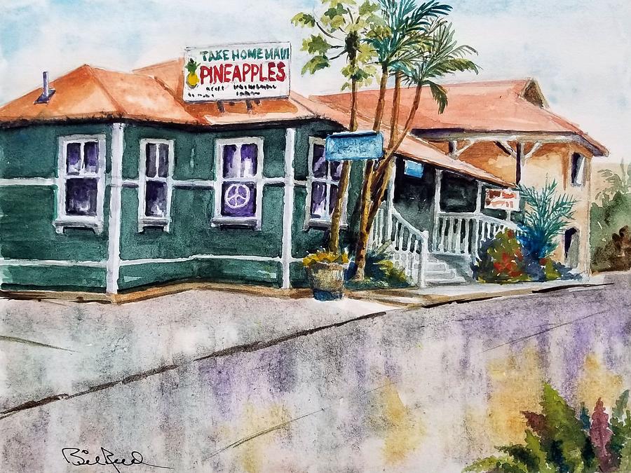 Lahaina Sandwich Shop Painting by William Reed