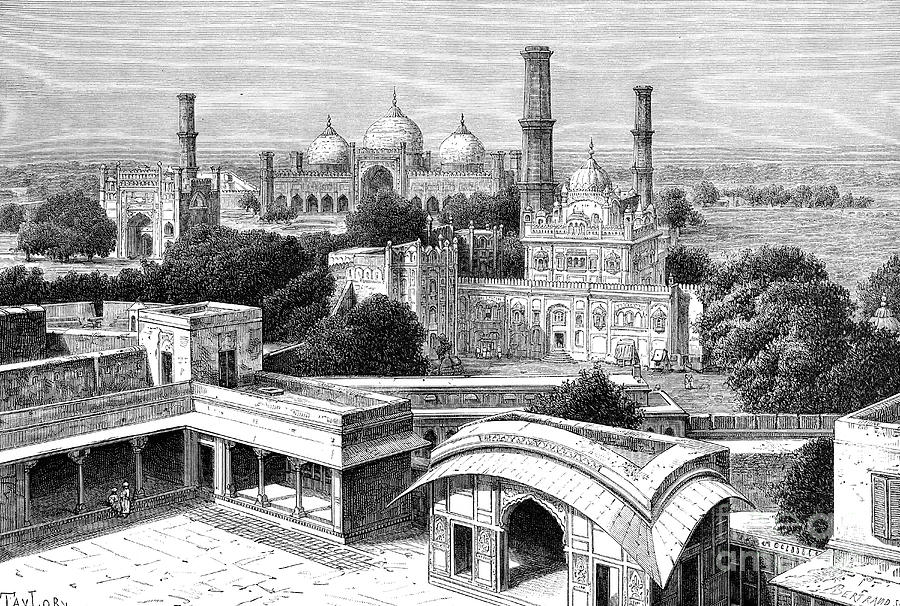 Lahore, Pakistan, 1895.artist Bertrand Drawing by Print Collector
