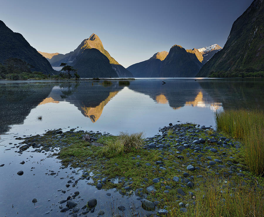 Lake And Mountains Digital Art by Rainer Mirau - Fine Art America