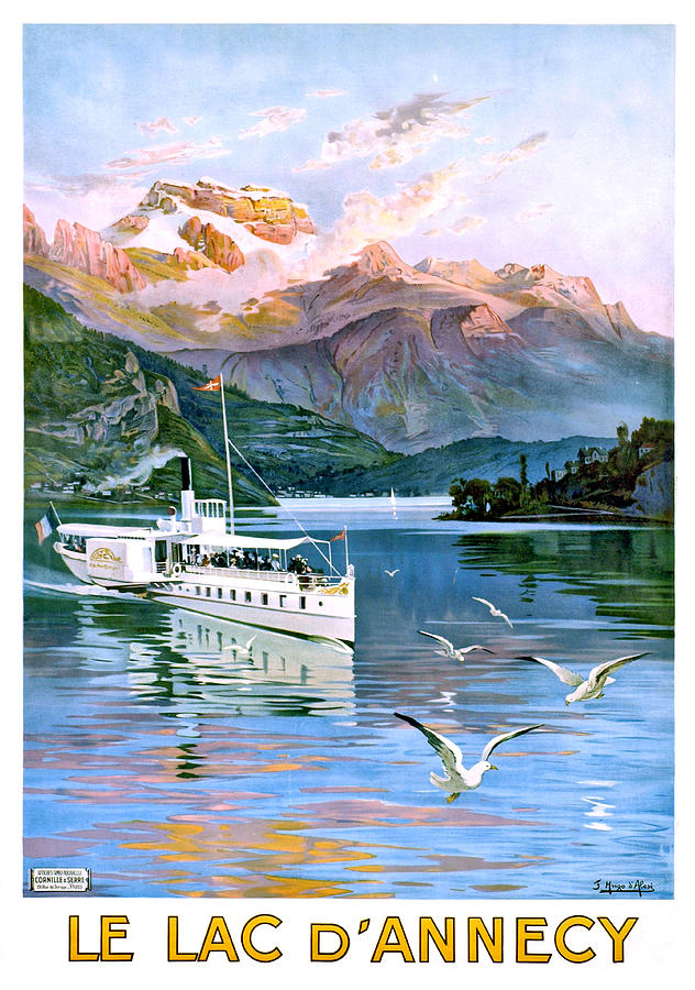 Lake Annecy Digital Art by Long Shot