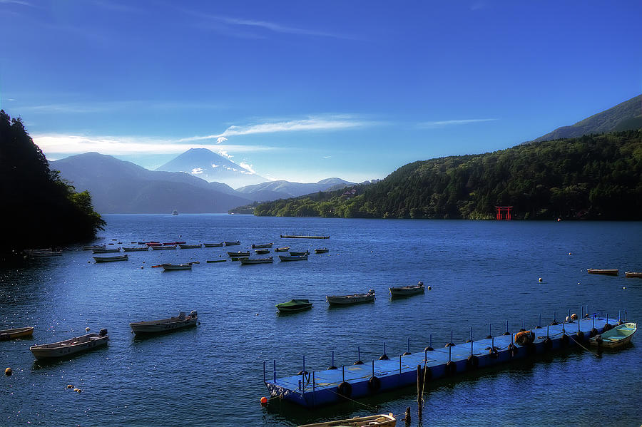 Lake Ashi With Mt. Fuji In The Photograph by Agustin Rafael C. Reyes