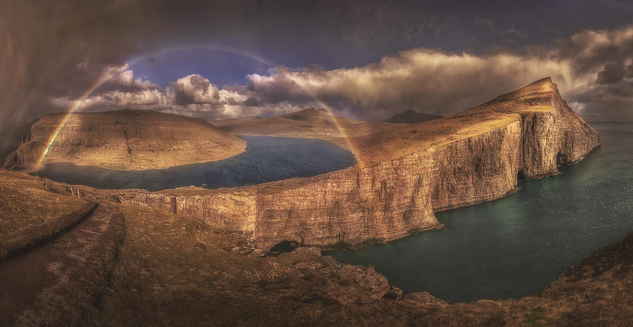 Lake Beneath The Rainbow Photograph by Peter Svoboda Mqep