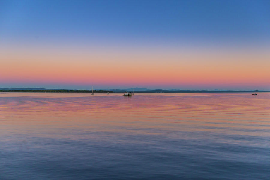Lake Champlain Evening Photograph by Tim Kirchoff