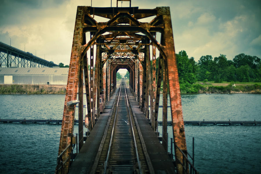Lake Charles Railroad Bridge Photograph by Hal Bergman Photography