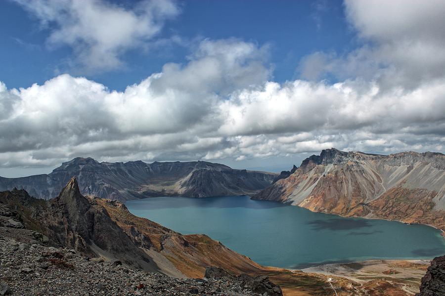 Lake Chon From Mount Paektu North Korea Photograph by Raymond K ...