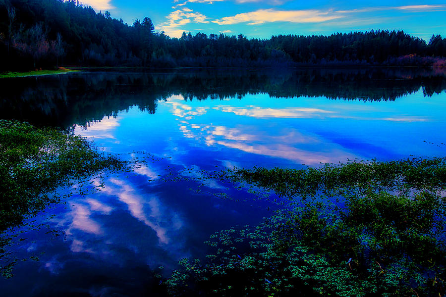 Lake Clouds Reflection Photograph by Garry Gay