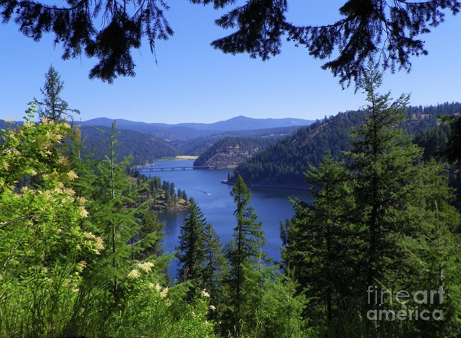 Alpine Lake Stanley Lake McGown Peak Jigsaw Puzzle by Art Sandi