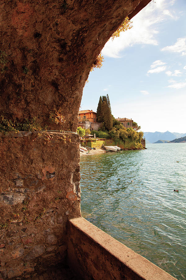 Boat Photograph - Lake Como Archway by Aledanda