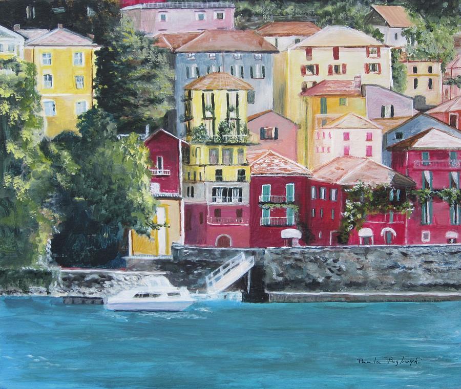 Lake Como Painting by Paula Pagliughi