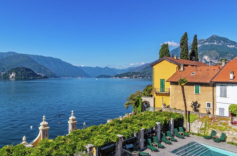 Lake Como View from Varenna Hotel Photograph by Carolyn Derstine