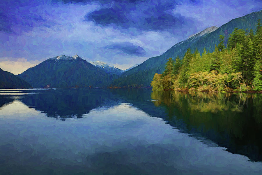 Lake Crescent 7.2 Painting by Mike Penney