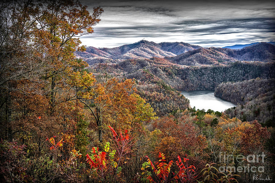 Fall Photograph - Lake Fontana, North Carolina by Walt Foegelle