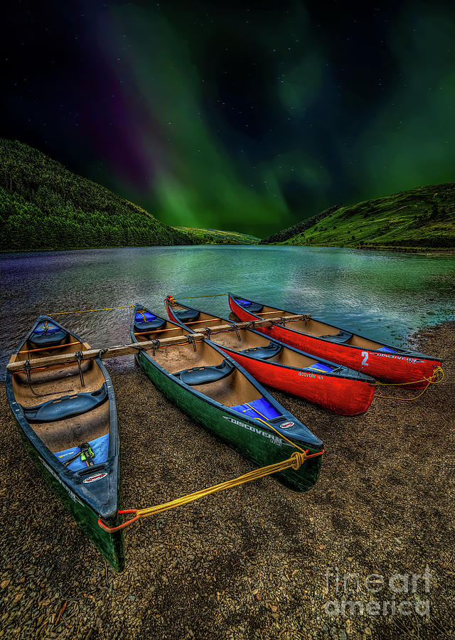 lake Geirionydd Canoes by Adrian Evans lake Geirionydd Canoes by Adrian Evans