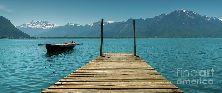 Boat Photograph - Lake Geneva by DiFigiano Photography Boat Photograph - Lake Geneva by DiFigiano Photography