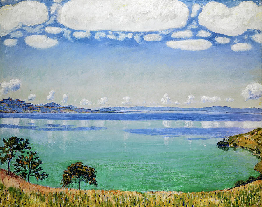 Ferdinand Hodler Painting - Lake Geneva, Seen from Chexbres, 1905 by Ferdinand Hodler
