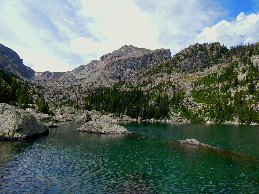 Lake Haiyaha Photograph by Dan Miller