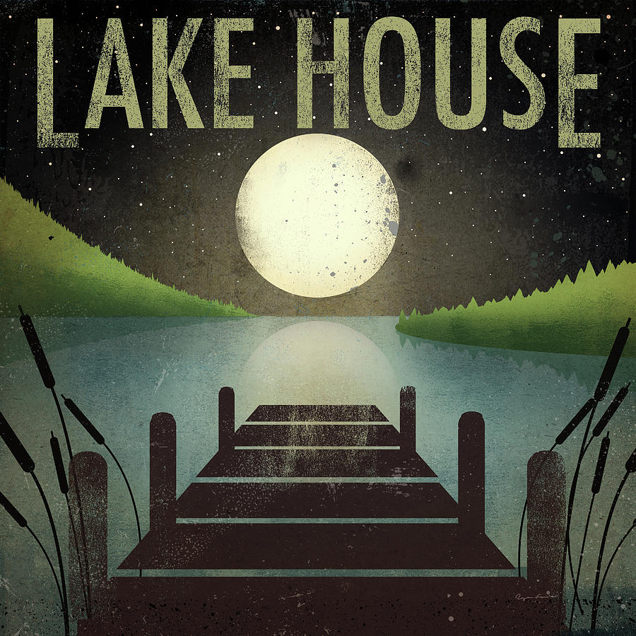 Mountain Painting - Lake House by Ryan Fowler
