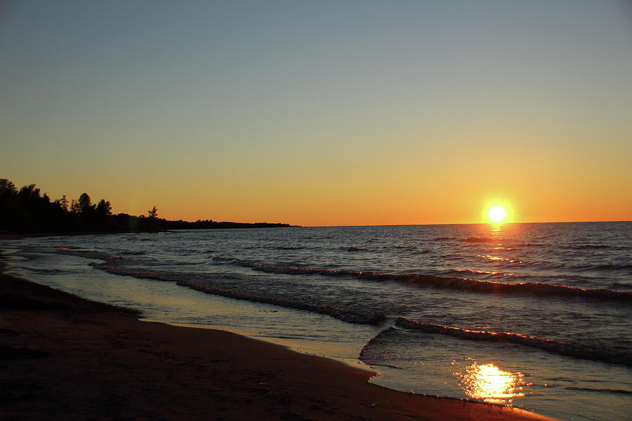 Lake Huron Sunset Photograph By Stacey Scott