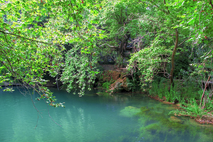 Lake in the Kursunlu Waterfall Nature Park Photograph by Sun Travels
