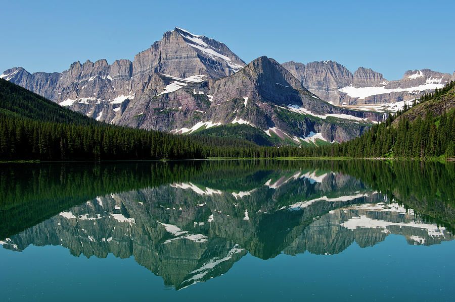 Lake Josephine, Gould, Allen Mountain, And Grinnell Point, Glacier ...