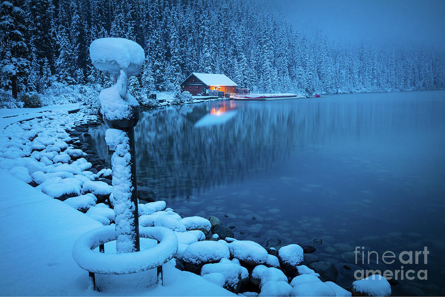 Lake Louise Blue Morning Photograph by Inge Johnsson