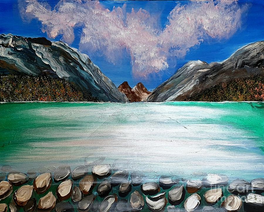 Lake Louise Painting by Eli Gross