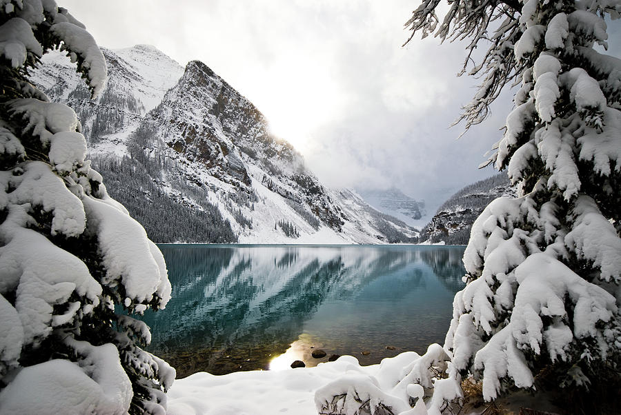 Lake Louise In Winter by Karl Martin / Ethervizion.com