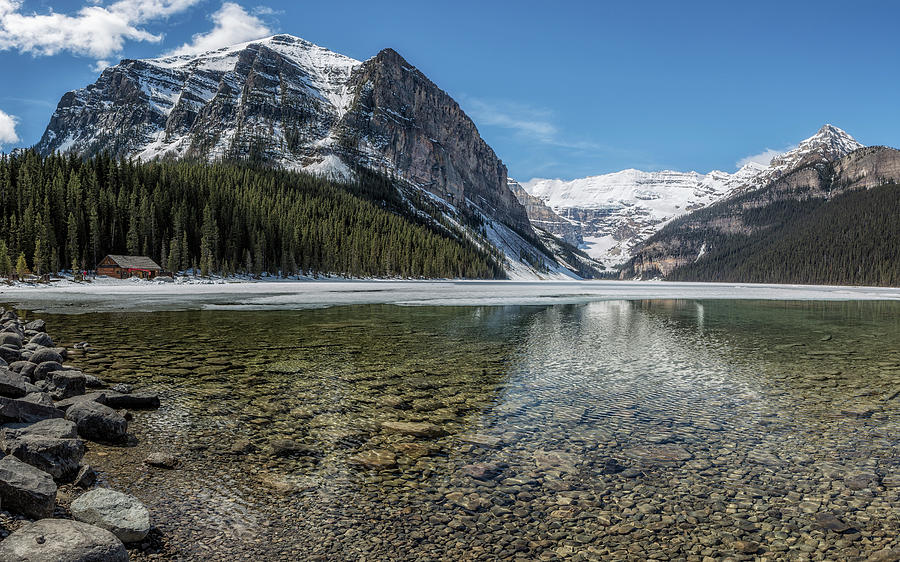 Lake Louise, Mid May, Late Morning by Belinda Greb Lake Louise, Mid May, Late Morning by Belinda Greb