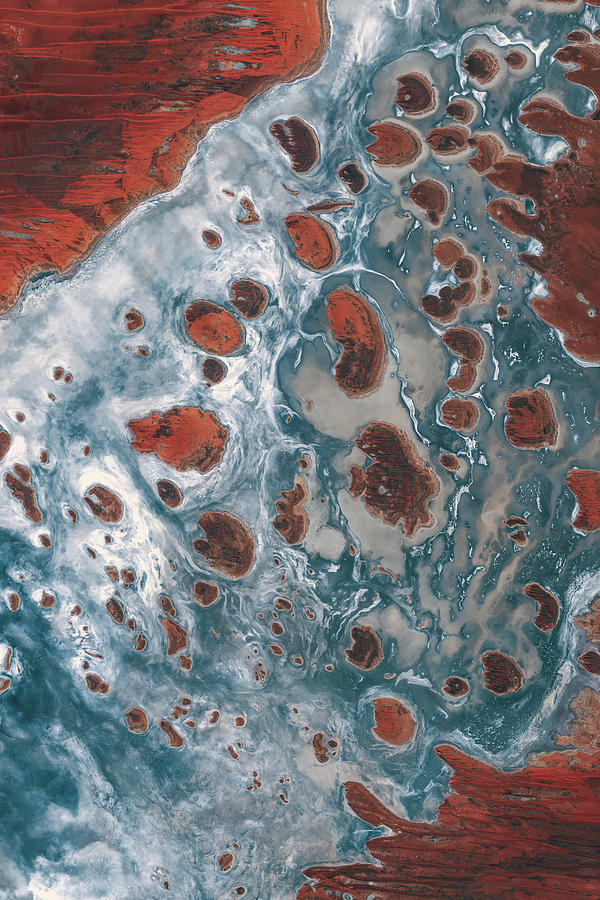 Lake Mackay from space #3 Digital Art by Christian Pauschert
