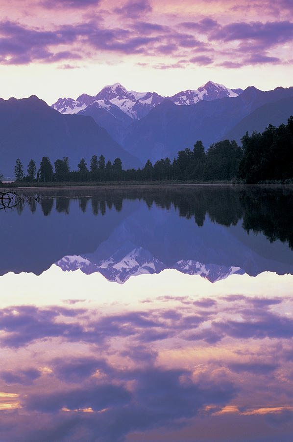 Lake Matheison, New Zealand Photograph by Peter Adams