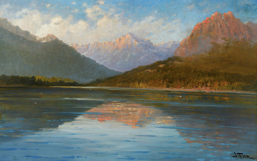 Glacier National Park Painting - Lake McDonald by John Fery