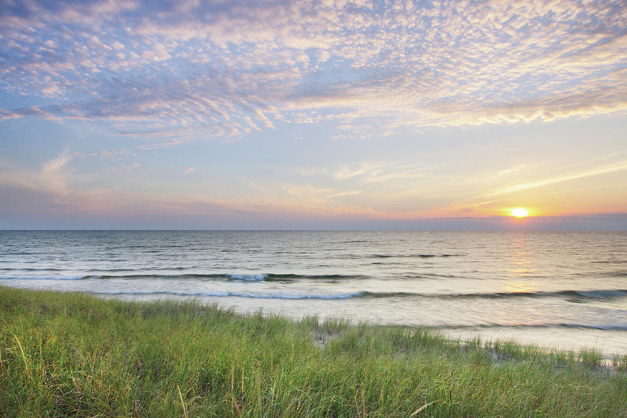 Lake Michigan Sunset II Photograph by Alan Majchrowicz - Fine Art America