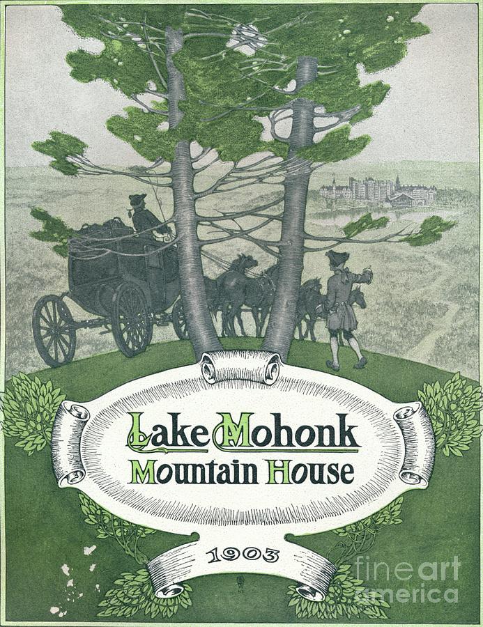 Lake Mohonk Mountain House, 1903 Drawing by Print Collector