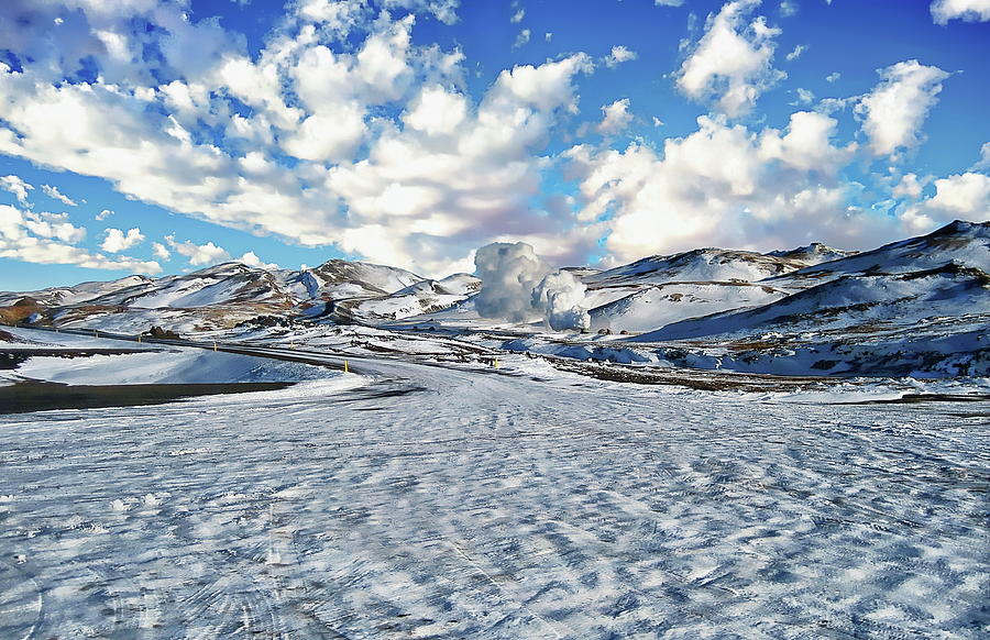 Lake Myvatn Winter Landscape by Anthony Dezenzio Lake Myvatn Winter Landscape by Anthony Dezenzio