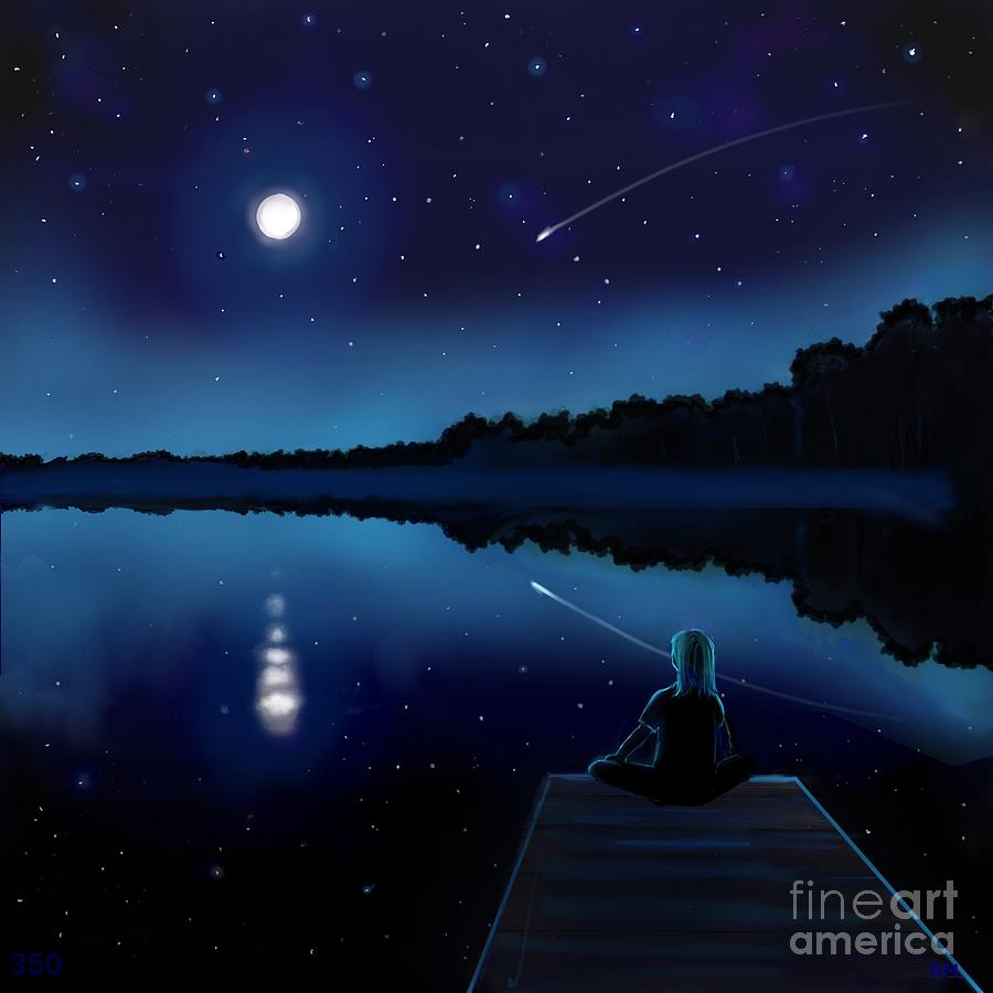 Lake Of Stars Digital Art by Ry M