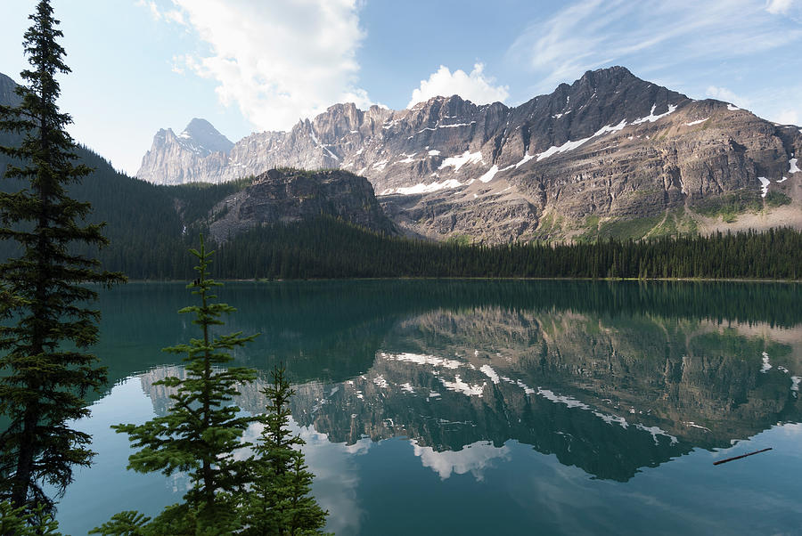 Lake Ohara With Mount Shaffer by John Elk Iii