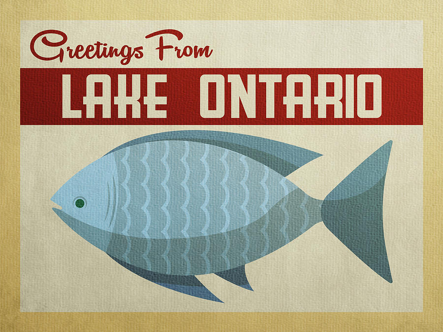 Summer Digital Art - Lake Ontario Blue Fish by Flo Karp