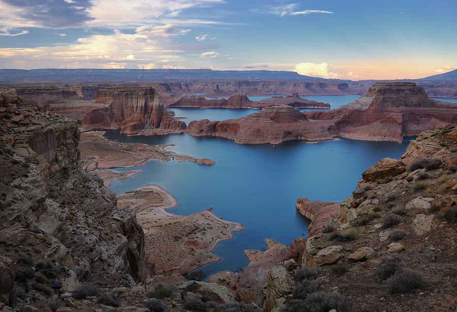 Lake Powell Sunset Panorama Xxxl by 4fr