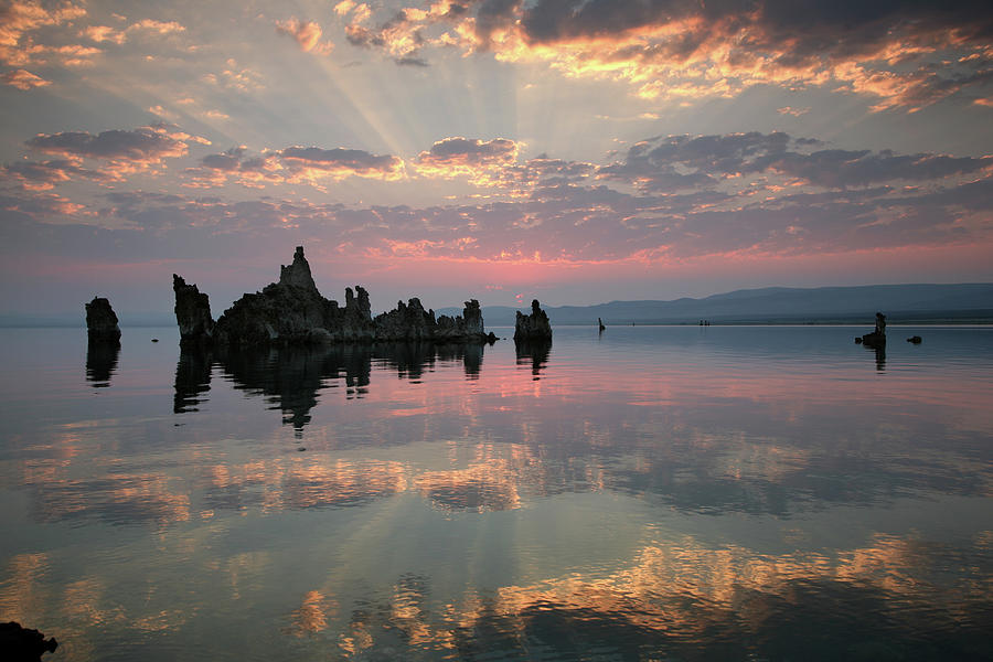 Lake Reflection Photograph by Yenwen