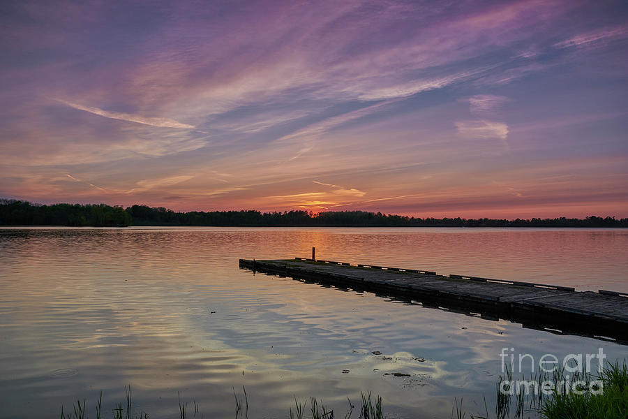 Lake Sunset Photograph by Brian Kamprath