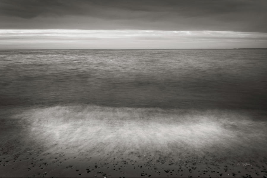 Beach Photograph - Lake Superior Beach II Bw by Alan Majchrowicz