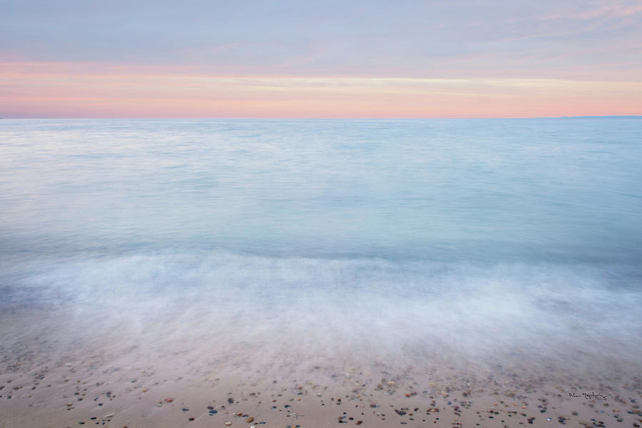 Beach Photograph - Lake Superior Beach II Sunset by Alan Majchrowicz