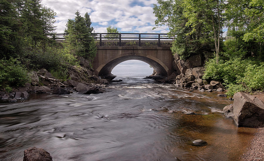 Bridge Photograph - Lake Superior, North Shore-2566-hdr by Gordon Semmens