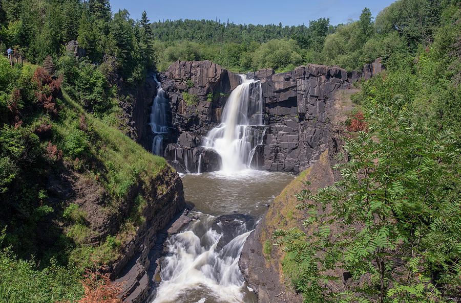 Waterfall Photograph - Lake Superior, North Shore-2708 by Gordon Semmens