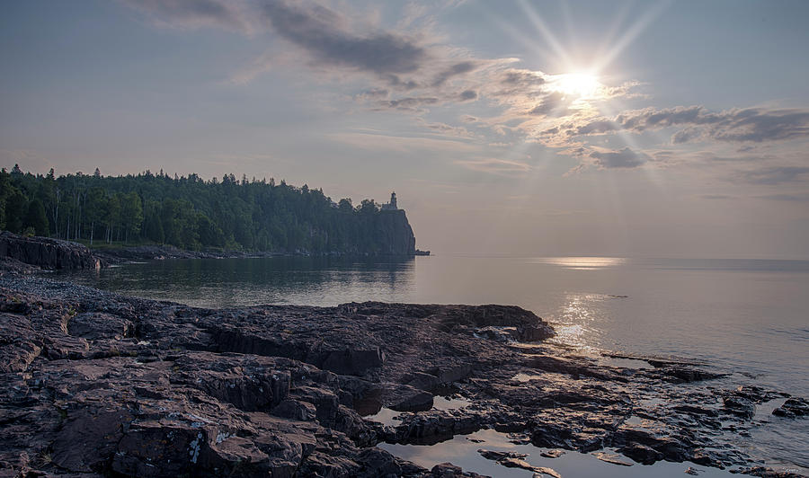 Landscape Photograph - Lake Superior, North Shore-2978-hdr by Gordon Semmens